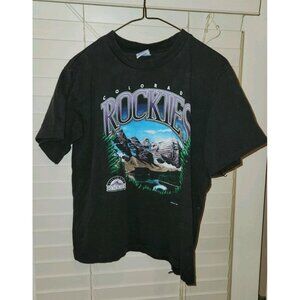 Vintage Colorado Rockies BOYS T-shirt L 14/16  MLB Baseball 1993..............B5